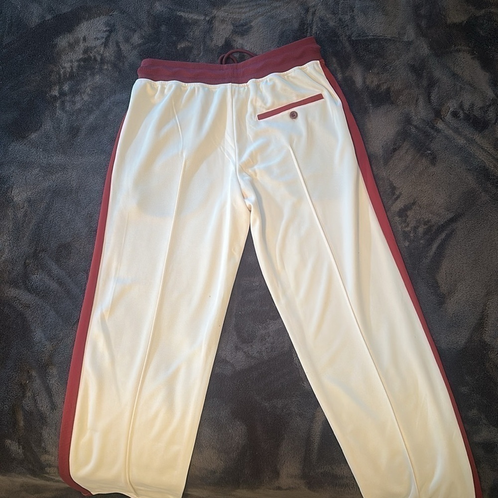 The Pleasing Loves You Trackpants - Red And White - Size Small Or Medium — image 7 of 8